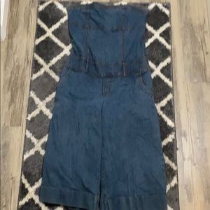 Denim romper